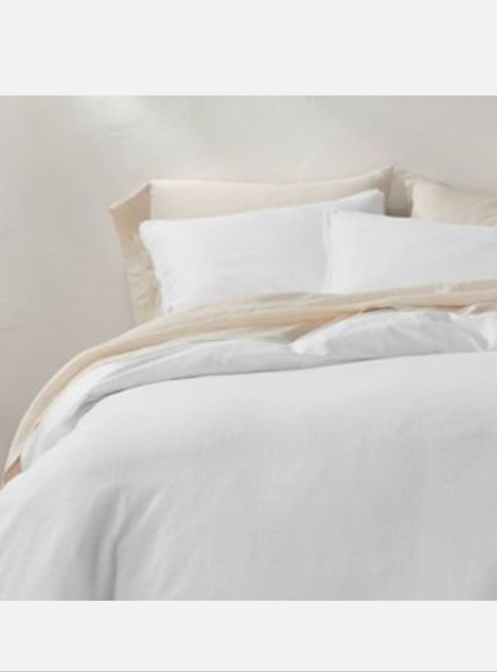 Casaluna Linen Blend King Pillow Sham Set